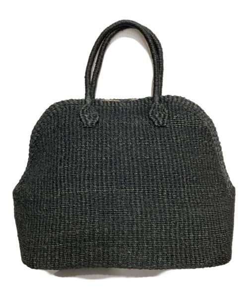 manimaris（マニマリス）manimaris (マニマリス) アバカボストンバッグ ブラックの古着・服飾アイテム