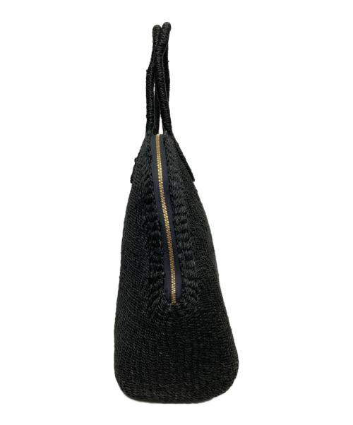 manimaris（マニマリス）manimaris (マニマリス) アバカボストンバッグ ブラックの古着・服飾アイテム