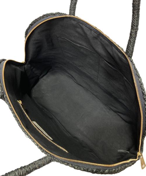 manimaris（マニマリス）manimaris (マニマリス) アバカボストンバッグ ブラックの古着・服飾アイテム