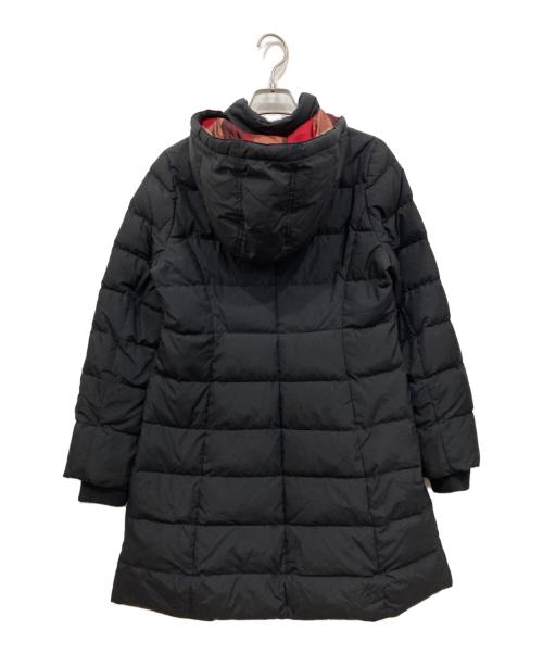 BLUE LABEL CRESTBRIDGE（ブルーレーベルクレストブリッジ）BLUE LABEL CRESTBRIDGE (ブルーレーベルクレストブリッジ) リサイクルタフタロングダウンコート ブラック サイズ:38の古着・服飾アイテム