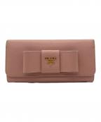 PRADAプラダ）の古着「長財布」｜ピンク