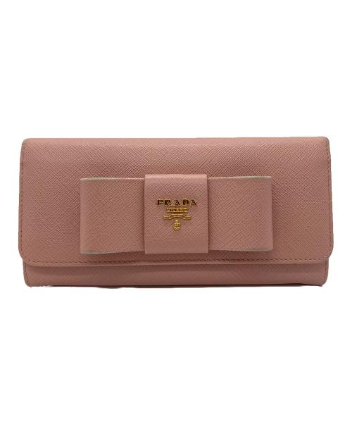 PRADA（プラダ）PRADA (プラダ) 長財布 ピンクの古着・服飾アイテム