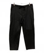 THE LIBRARYザ ライブラリー）の古着「WOOL FLANNEL TAPERED TR」｜ブラック