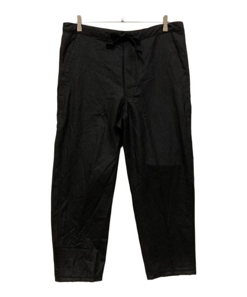 THE LIBRARY（ザ ライブラリー）THE LIBRARY (ザ ライブラリー) WOOL FLANNEL TAPERED TR ブラック サイズ:SIZE Mの古着・服飾アイテム