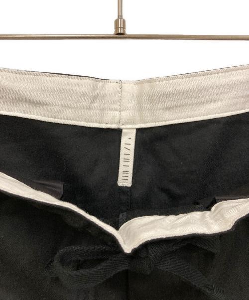 THE LIBRARY（ザ ライブラリー）THE LIBRARY (ザ ライブラリー) WOOL FLANNEL TAPERED TR ブラック サイズ:SIZE Mの古着・服飾アイテム