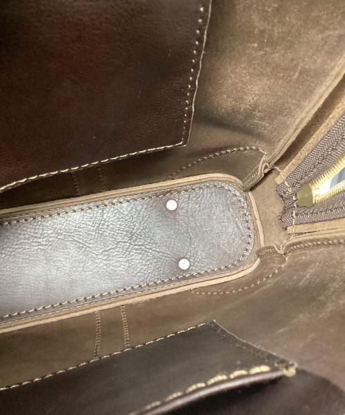 organ HERZ（オルガン ヘルツ）Organ HERZ (オルガン ヘルツ) オーバルブリーフケース ダークブラウンの古着・服飾アイテム