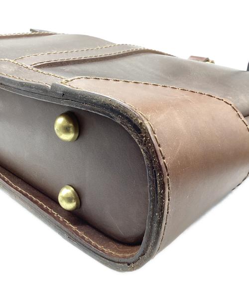 organ HERZ（オルガン ヘルツ）Organ HERZ (オルガン ヘルツ) オーバルブリーフケース ダークブラウンの古着・服飾アイテム