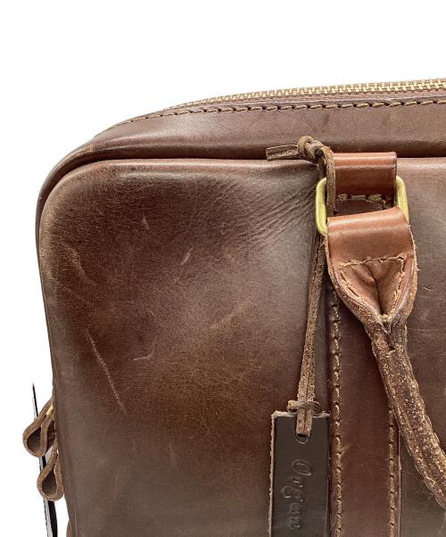 organ HERZ（オルガン ヘルツ）Organ HERZ (オルガン ヘルツ) オーバルブリーフケース ダークブラウンの古着・服飾アイテム