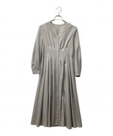 ANAYI（アナイ）の古着「ソフトアムンゼンタックフレアーワンピース」｜グレー