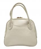 MAISON CANAUメゾンカナウ）の古着「別注 ラウンドボストンバッグ」｜ホワイト