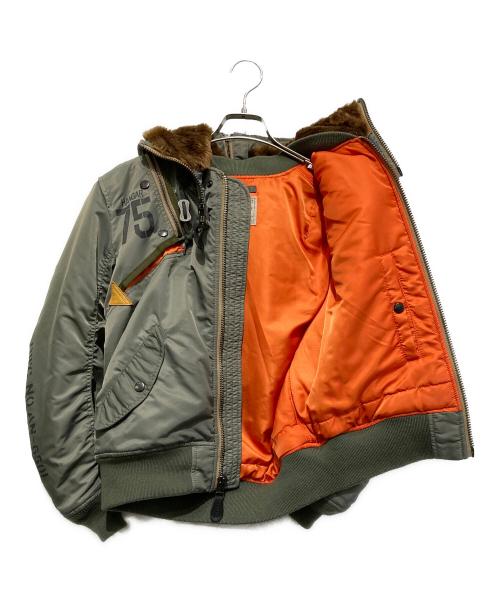 AVIREX（アヴィレックス）AVIREX (アヴィレックス) MA-1 REMODEL MARK2 カーキ サイズ:Freeの古着・服飾アイテム