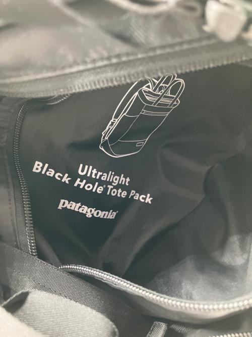 Patagonia（パタゴニア）Patagonia (パタゴニア) Ultralight Black Hole Tote Pack ブラックの古着・服飾アイテム