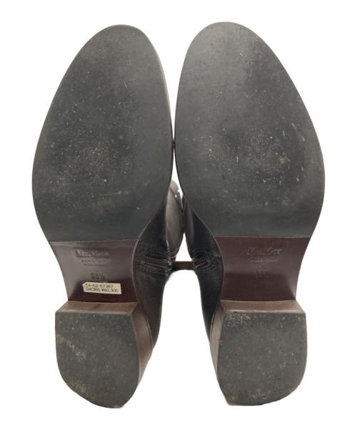 MaxMara（マックスマーラ）MaxMara (マックスマーラ) レザーロングブーツ ブラウン サイズ:361/2の古着・服飾アイテム