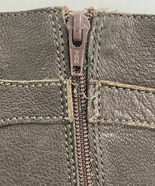 MaxMara（マックスマーラ）MaxMara (マックスマーラ) レザーロングブーツ ブラウン サイズ:361/2の古着・服飾アイテム