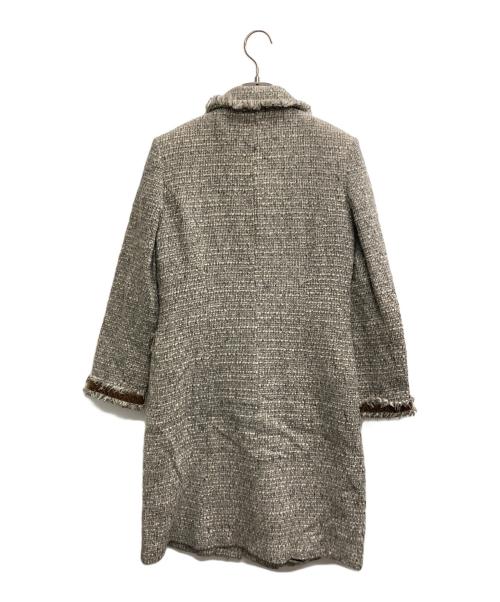 M'S GRACY（エムズグレイシー）M'S GRACY (エムズグレイシー) ツイードコート グレー サイズ:40の古着・服飾アイテム