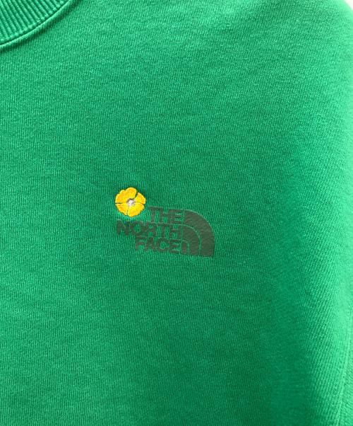 THE NORTH FACE（ザ ノース フェイス）THE NORTH FACE (ザ ノース フェイス) Flower Logo Crew グリーン サイズ:Sの古着・服飾アイテム