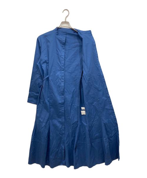 LE CIEL BLEU（ルシェルブルー）LE CIEL BLEU (ルシェルブルー) Sculpted Hem Dress ブルー サイズ:36の古着・服飾アイテム