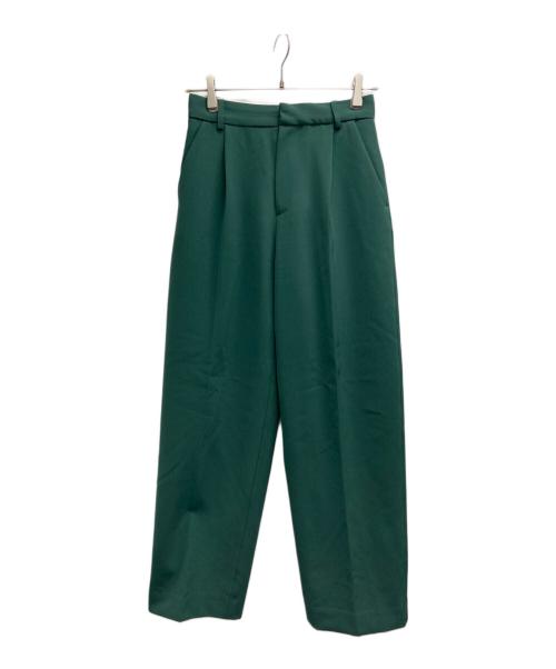 Ameri（アメリ）AMERI (アメリ) ESSENTIAL SLIM STRAIGHT PANTS グリーン サイズ:Sの古着・服飾アイテム