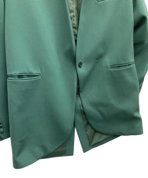 Ameri（アメリ）AMERI (アメリ) ESSENTIAL CURVE COLLAR JACKET グリーン サイズ:Sの古着・服飾アイテム