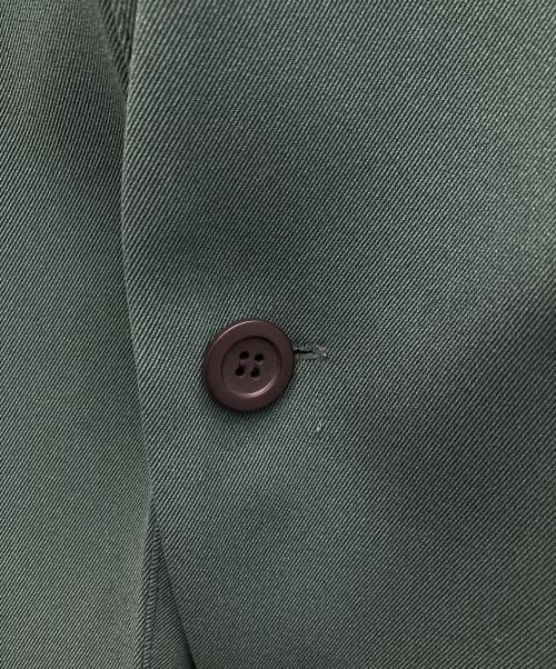 Ameri（アメリ）AMERI (アメリ) ESSENTIAL CURVE COLLAR JACKET グリーン サイズ:Sの古着・服飾アイテム