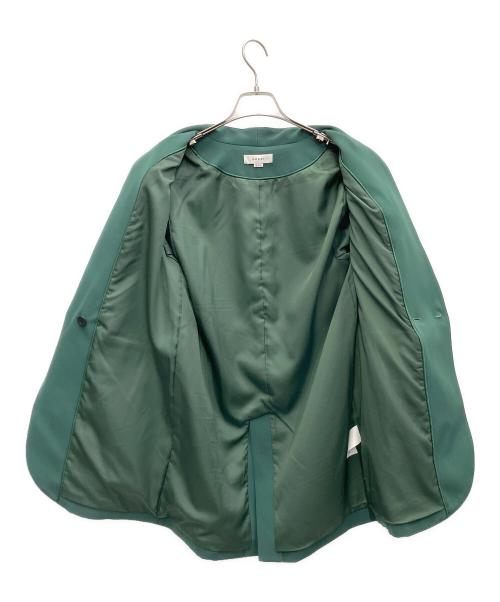 Ameri（アメリ）AMERI (アメリ) ESSENTIAL CURVE COLLAR JACKET グリーン サイズ:Sの古着・服飾アイテム