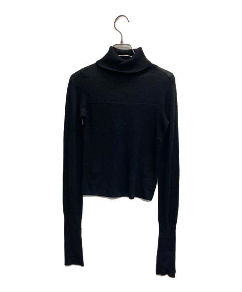 polaura（ポロ―ラ）polaura (ポロ―ラ) ロングスリーブシアータートルネック ブラック サイズ:FREEの古着・服飾アイテム