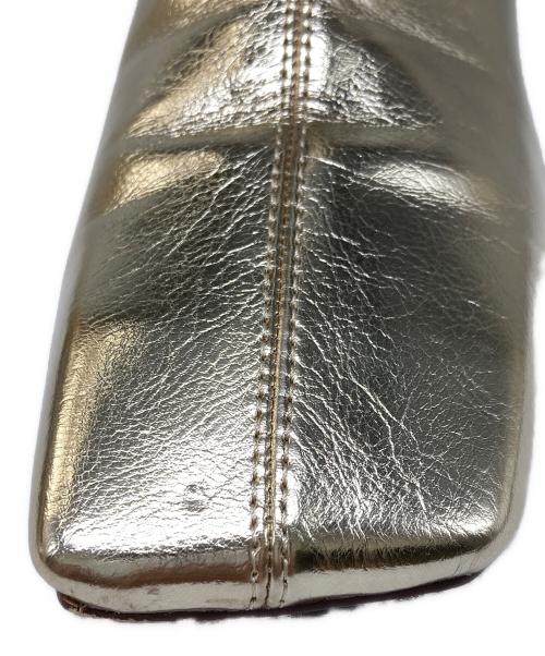 Ameri（アメリ）Ameri (アメリ) DIAGONAL TOE BOOTS/ダイアゴナル トー ブーツ ゴールド サイズ:Lの古着・服飾アイテム