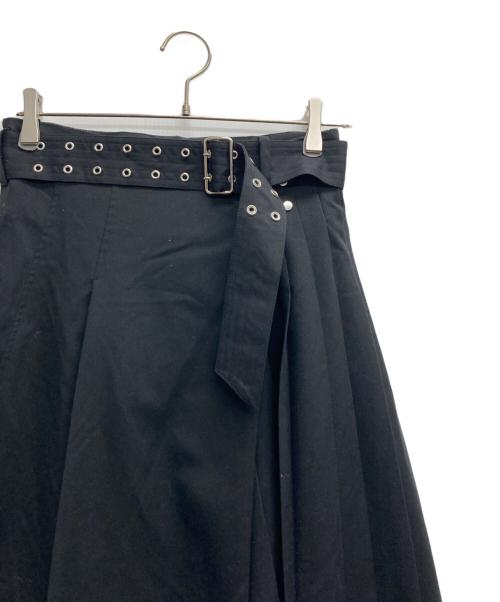 UNITED TOKYO（ユナイテッドトーキョー）UNITED TOKYO (ユナイテッドトーキョー) アシメラッププリーツスカート ブラック サイズ:2の古着・服飾アイテム