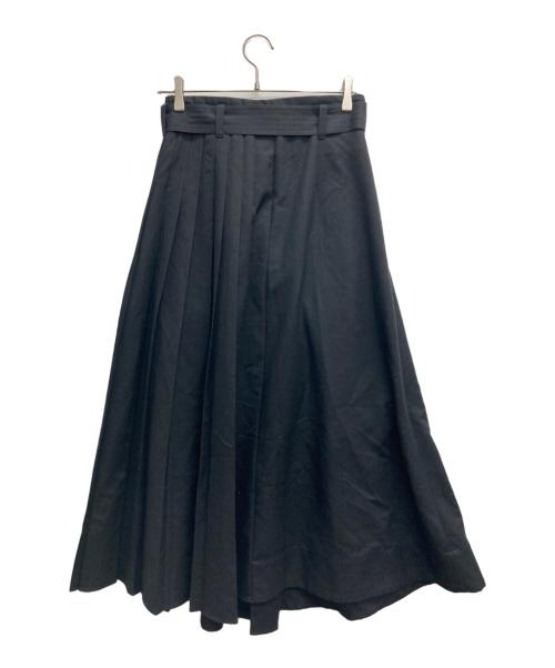 UNITED TOKYO（ユナイテッドトーキョー）UNITED TOKYO (ユナイテッドトーキョー) アシメラッププリーツスカート ブラック サイズ:2の古着・服飾アイテム