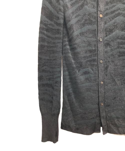 VOLTAGE CONTROL FILTER（ヴォルテージ コントロール フィルター）VOLTAGE CONTROL FILTER (ヴォルテージ コントロール フィルター) ゼブラジャカードニットカーディガン ブラック サイズ:Fの古着・服飾アイテム