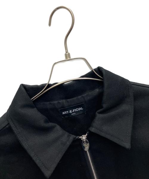 ART-E-FICIAL（アーティフィシャル）ART-E-FICIAL (アーティフィシャル) BLACK UNIFORM JACKET ブラック サイズ:Sの古着・服飾アイテム