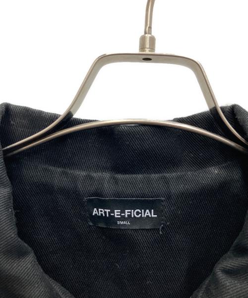 ART-E-FICIAL（アーティフィシャル）ART-E-FICIAL (アーティフィシャル) BLACK UNIFORM JACKET ブラック サイズ:Sの古着・服飾アイテム