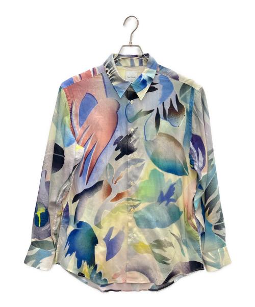 PAUL SMITH（ポールスミス）PAUL SMITH (ポールスミス) 総柄シャツ スカイブルー サイズ:LARGEの古着・服飾アイテム