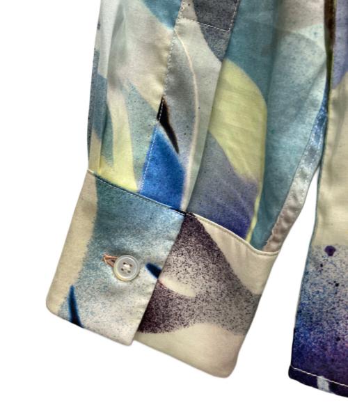 PAUL SMITH（ポールスミス）PAUL SMITH (ポールスミス) 総柄シャツ スカイブルー サイズ:LARGEの古着・服飾アイテム