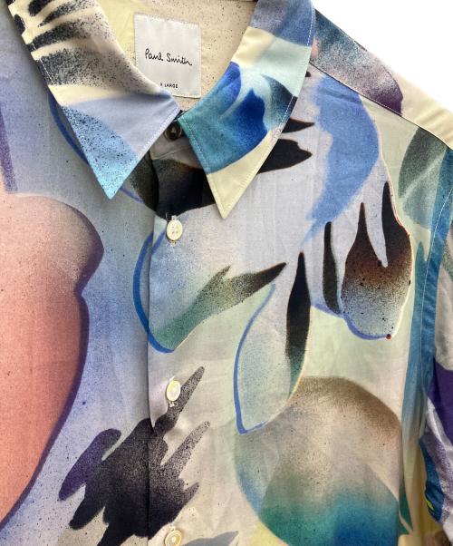 PAUL SMITH（ポールスミス）PAUL SMITH (ポールスミス) 総柄シャツ スカイブルー サイズ:LARGEの古着・服飾アイテム