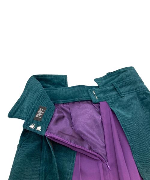 PAMEO POSE（パメオポーズ）PAMEO POSE (パメオポーズ) Gun Belt Skirt パープル×グリーン サイズ:Mの古着・服飾アイテム