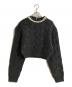 CLANE（クラネ）の古着「PEARL NECK KNIT TOPS」｜グレー