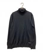 BLACK LABEL CRESTBRIDGEブラックレーベル クレストブリッジ）の古着「コンフォータブルタートルネックニット」｜ブラック