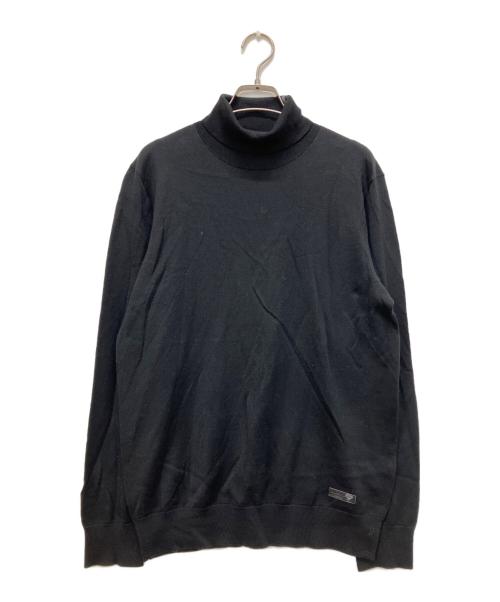 BLACK LABEL CRESTBRIDGE（ブラックレーベル クレストブリッジ）BLACK LABEL CRESTBRIDGE (ブラックレーベル クレストブリッジ) コンフォータブルタートルネックニット ブラック サイズ:Lの古着・服飾アイテム