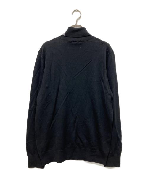 BLACK LABEL CRESTBRIDGE（ブラックレーベル クレストブリッジ）BLACK LABEL CRESTBRIDGE (ブラックレーベル クレストブリッジ) コンフォータブルタートルネックニット ブラック サイズ:Lの古着・服飾アイテム
