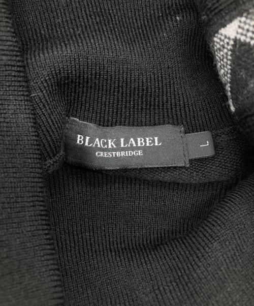 BLACK LABEL CRESTBRIDGE（ブラックレーベル クレストブリッジ）BLACK LABEL CRESTBRIDGE (ブラックレーベル クレストブリッジ) コンフォータブルタートルネックニット ブラック サイズ:Lの古着・服飾アイテム