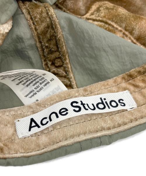 Acne studios（アクネ ストゥディオス）ACNE STUDIOS (アクネ ストゥディオス) ナイロンベースボールキャップ グレーの古着・服飾アイテム