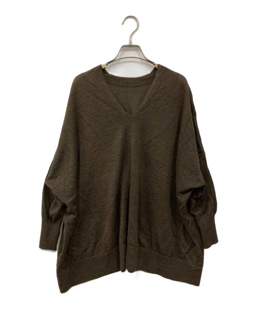 MUSE de Deuxieme Classe（ミューズ ドゥーズィエム クラス）MUSE de Deuxieme Classe (ミューズ ドゥーズィエム クラス) URBAN Vネックプルオーバー ブラウン サイズ:Freeの古着・服飾アイテム