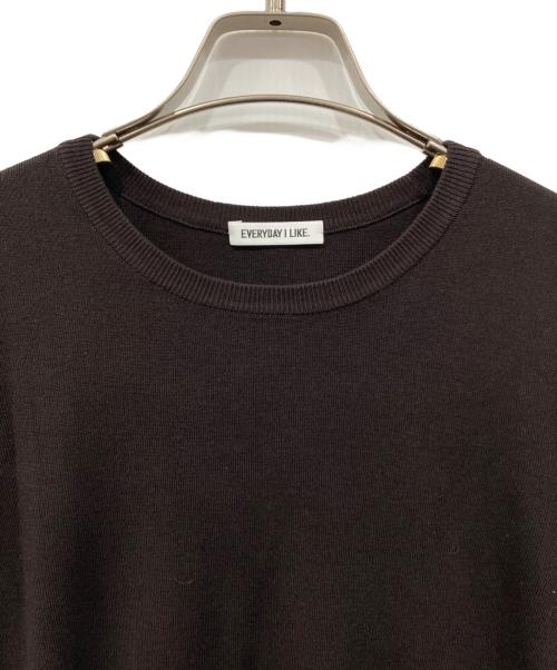 EVERYDAY I LIKE.（エヴリデイ アイ ライク）EVERYDAY I LIKE. (エヴリデイ アイ ライク) クルーネックプルオーバー ブラウン サイズ:Freeの古着・服飾アイテム
