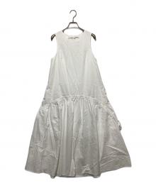 Sea Room lynn（シールームリン）の古着「バックオープンフレアーギャザーワンピース」｜ホワイト