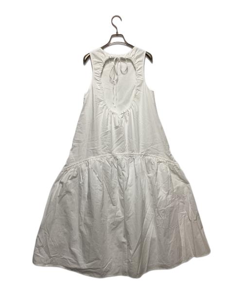 Sea Room lynn（シールームリン）Sea Room lynn (シールームリン) バックオープンフレアーギャザーワンピース ホワイト サイズ:Sの古着・服飾アイテム