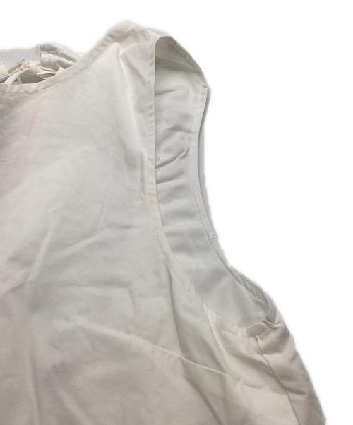 Sea Room lynn（シールームリン）Sea Room lynn (シールームリン) バックオープンフレアーギャザーワンピース ホワイト サイズ:Sの古着・服飾アイテム