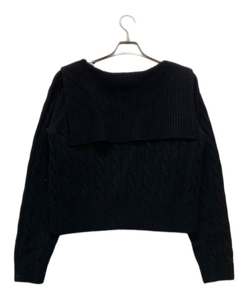 IENA（イエナ）IENA (イエナ) BLACK セーラーカラーニット ブラック サイズ:FREEの古着・服飾アイテム