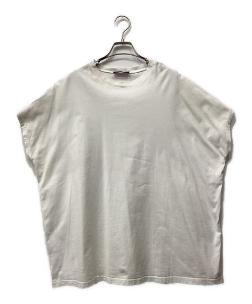 Y's（ワイズ）Y's (ワイズ) バックロゴフレンチスリーブカットソー ホワイト サイズ:2の古着・服飾アイテム