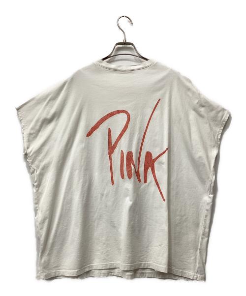 Y's（ワイズ）Y's (ワイズ) バックロゴフレンチスリーブカットソー ホワイト サイズ:2の古着・服飾アイテム